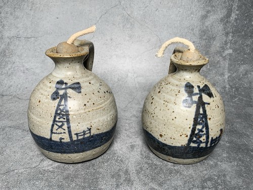 Tokheim stoneware pair of - pair,