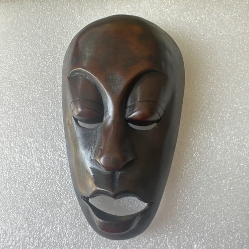 Hand carved wood mask - hand,
