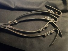 ENGLISH SPLIT / CONNECTOR  DOUBLE HAVANA BROWN REINS PONY 