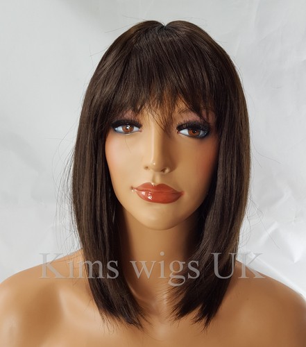 Dark brown wig - dark,