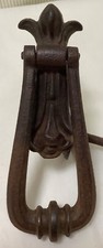 Victorian Kenrick & Sons Cast Iron Door Knocker with Striking Button.   No. 399
