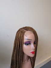 Ghana Weaving Box Braid Wig  For Women Lace Closure Wig Braided Hair