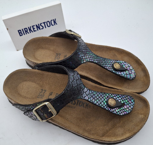 Birkenstock gizeh shiny snake - birkenstock,