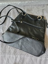 Jobis black leather backpack