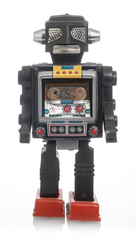 Vintage tin toy robot - sh,