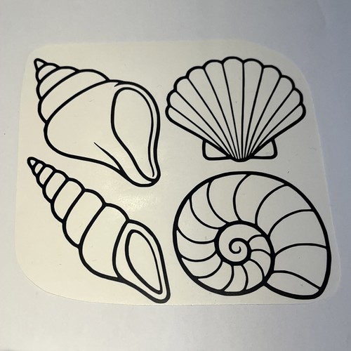 Custom colour 5cm - 5cm, seashells