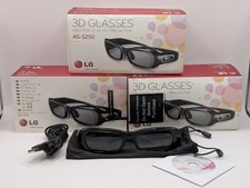 LG 3D Glasses boxed AG-S250 For LG TV's & Projectors 3x bundle! 