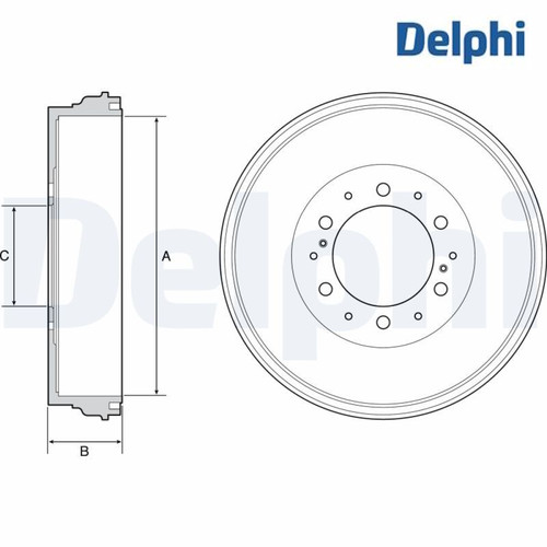 Brake drum delphi - brake,