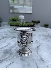 Vintage Miniature Silver Plate Ice Bucket desk collectible home Bar 
