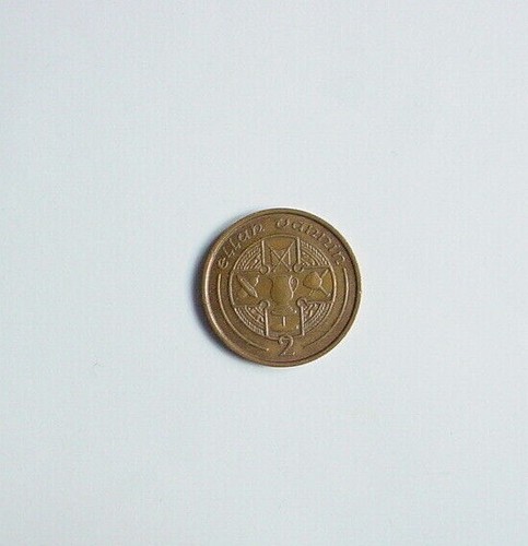 1988 two pence coin - two,