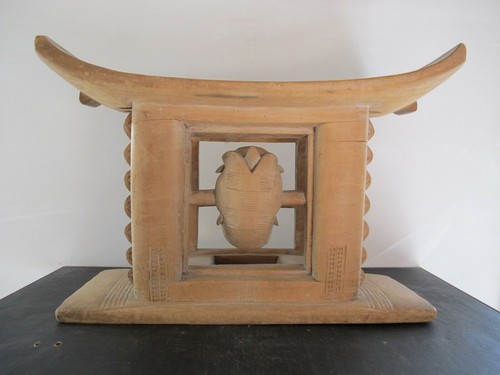 Ashanti african stool throne - ashanti,