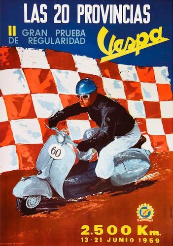 Vintage 1959 vespa motor - vintage,