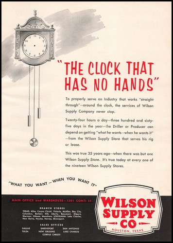 1955 wilson oil - oil, supply