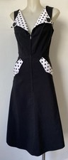 Bettie Page Polka Dot Black