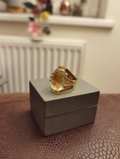 18k gold ring unknown stone, not scrap , used.