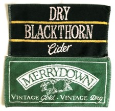 TWO USED CIDER BAR TOWELS