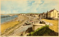Vintage Postcard Beach Town
