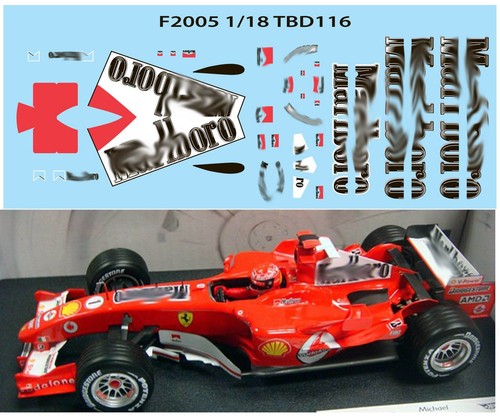 Decals for ferrari - 1/18,