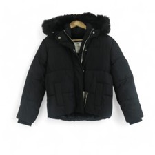 Abercrombie Kids Puffer Coat Age 11-12 Black Jacket Hood Tags RRP £79 Preloved