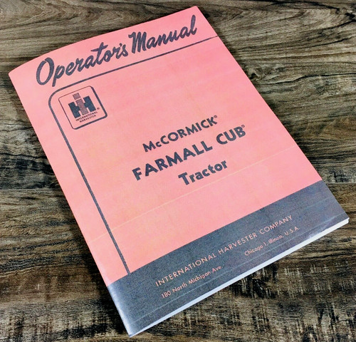 Mccormick farmall cub tractor - farmall,