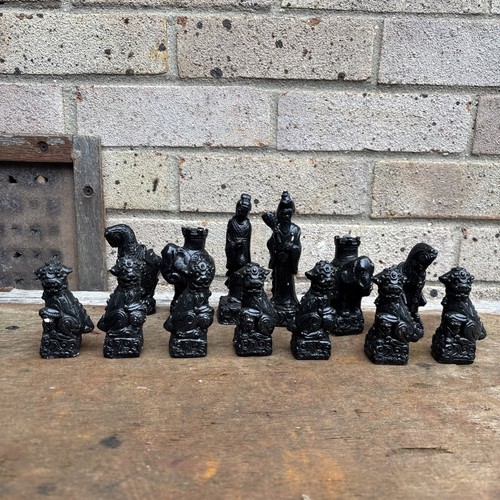 Vintage chinese chess set - chess, /