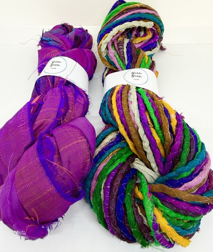 Sari silk ribbon and - ribbon, two