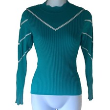 Karen Millen Top S Teal Green