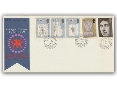 1969 investiture fdc bulford - 1969,