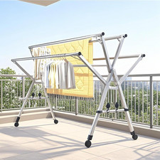 Folding 5-Rod Clothes Drying