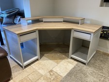 Argos Oak Effect Corner Gaming/Computer Desk