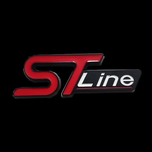 Silver red line - line, rear