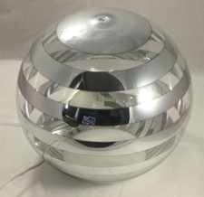 Visopec Zebra Lamp - Striped Mirrored Globe Table Lamp  Clear Plastic / Acrylic