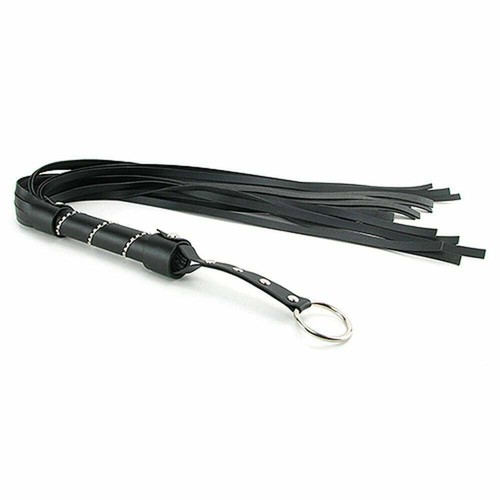 Leather flogger spanking - spanking, whip