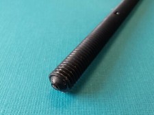 Black M8 x 200mm Nylon Plastic Glass Filled Threaded Rod Bar Studding Allthread 