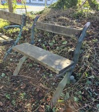 Stunning Faux Bois Branch Cast Iron Victorian Antique Garden Bench Seat