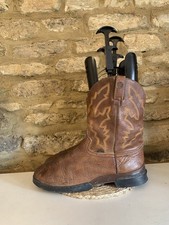 Justin Mens Brown Embroidered