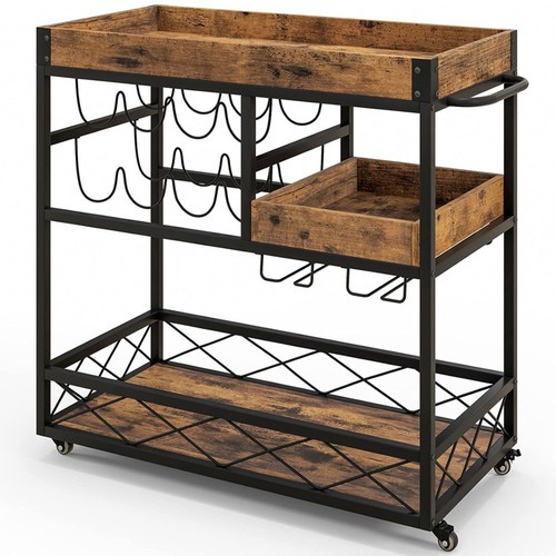 Tier open design - 3-, rustic