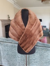 Mink Stole Cape Wrap Shawl Bolero Jacket Scarf  Real Fur Visone Visón Nerzstola