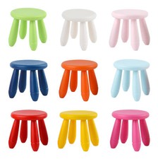 1:12 Scale Dolls House Miniature Colorful Round Stools Kids Plastic Furniture