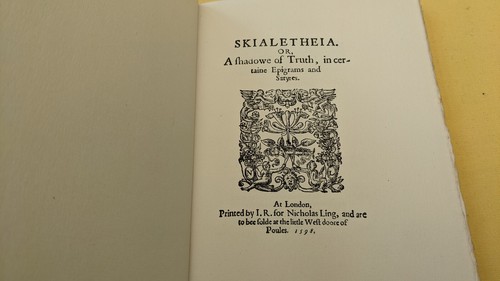 Skialetheia shadowe of - or, a