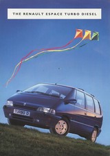 CAR BROCHURE - RENAULT ESPACE TURBO DIESEL - DECEMBER 1992