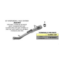 ARROW Slip-on Pro-Race Muffler and Fitting for Kawasaki 1000 ZX10RR NINJA 2021-2