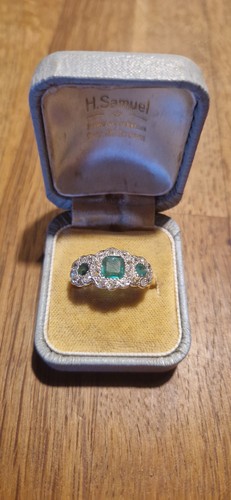 Stunning emerald and - stunning, diamond
