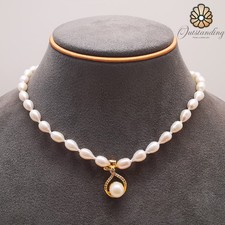 Real 9ct Gold Saltwater Pearl