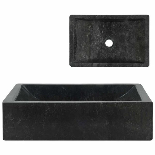 Vidaxl marble high gloss - high, black