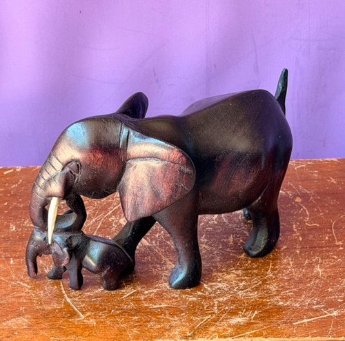 Vintage hand carved wood - carved,