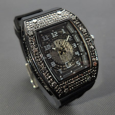 Men's Custom Bling Luxury Ice out Watch Sport Iced Simulated Cz Diamond Hip Hop