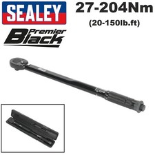Sealey AK624B 1/2" TORQUE WRENCH - Premier Black Series Calibrated - Molded Case
