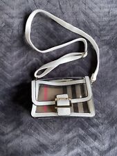 White & Check Perspex Double Shoulder Bag
