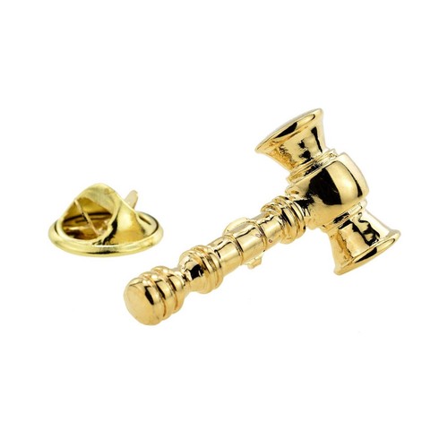 Gold plated auctioneers gavel - gold,